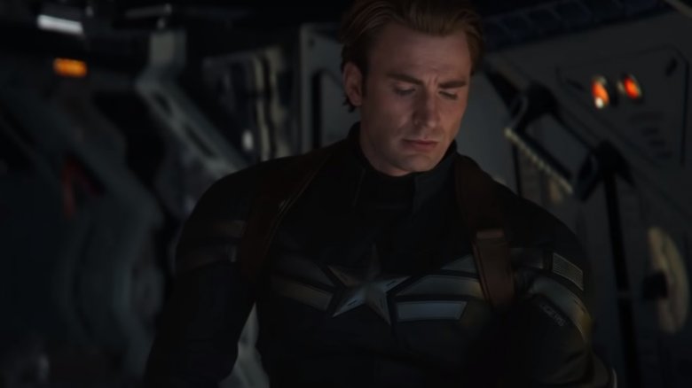 Captain America in Winter Soldier outfit in Avengers: Endgame