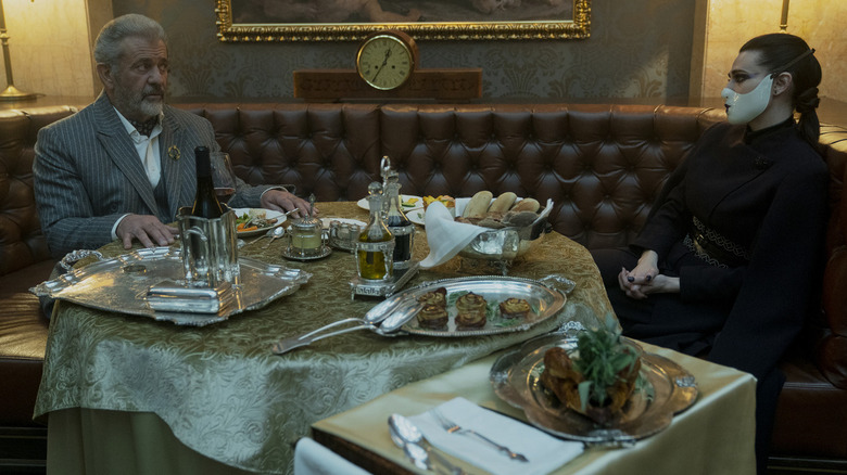 The Continental: From the World of John Wick's Cormac and The Adjudicator having a meal