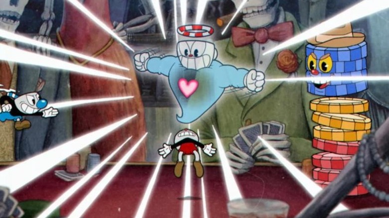 Cuphead using his Super Attack