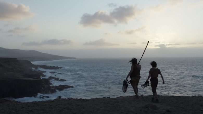 Eternals characters walking by the sea