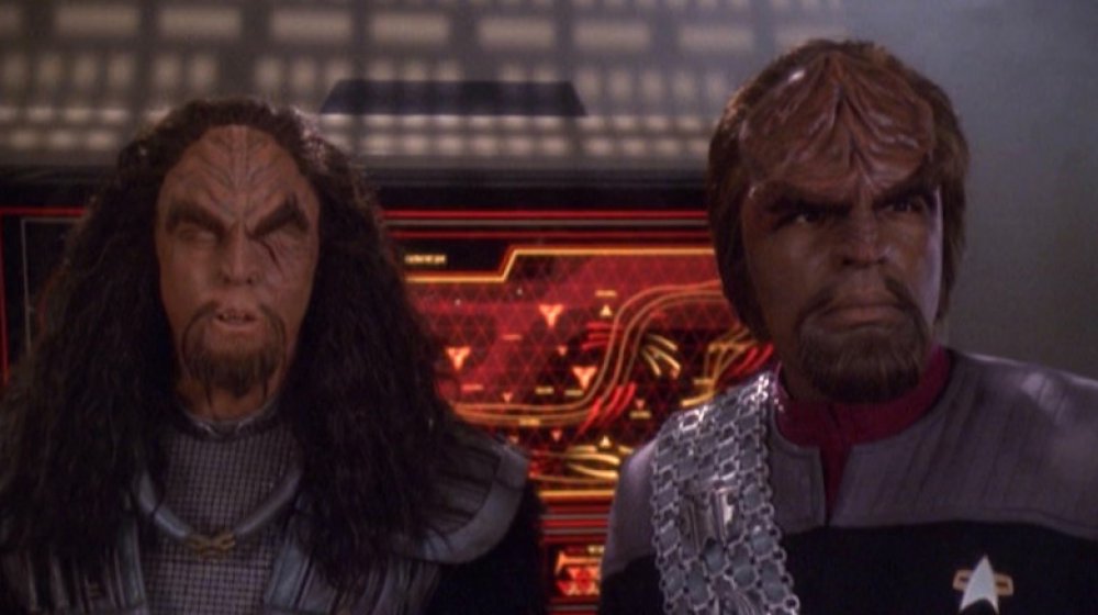 Martok and Worf in Star Trek: Deep Space Nine 