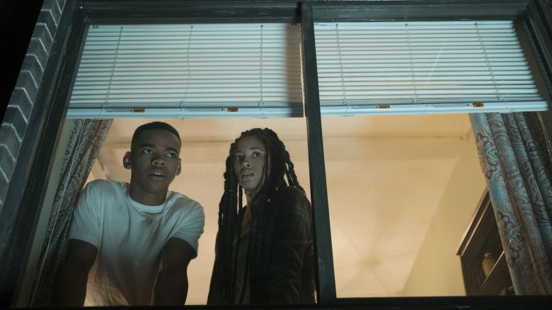 Joivan Wade and Lex Scott Davis in The First Purge