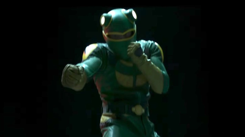 Frog-Man punching