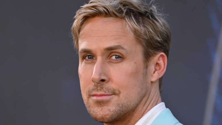 Blonde Ryan Gosling smiling 