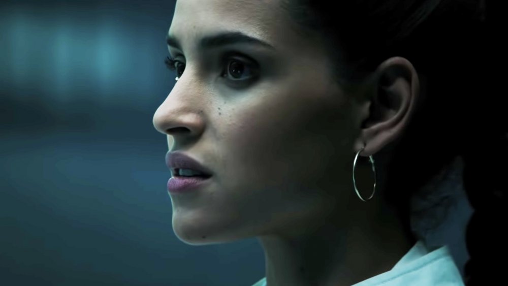 Adria Arjona as Martine Bancroft in Morbius trailer