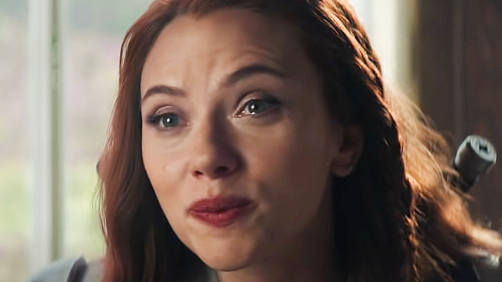 Black Widow tears in her eyes new trailer