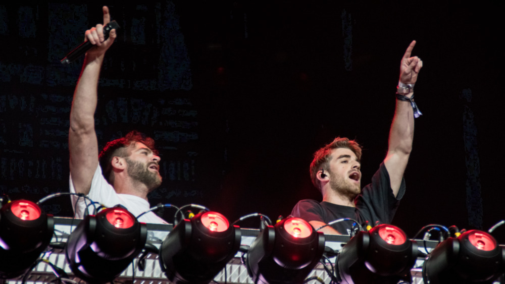 The Chainsmokers perform at a festival