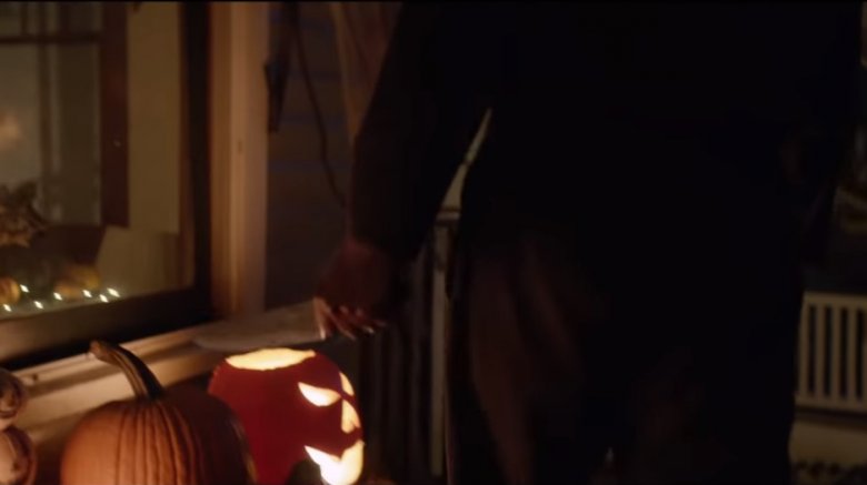 Michael and jack o'lantern