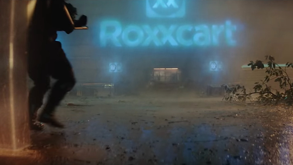 Outside Roxxcart in the Loki trailer