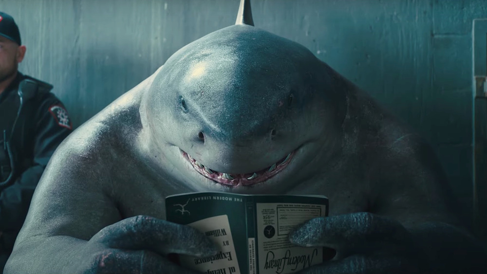 King Shark reading