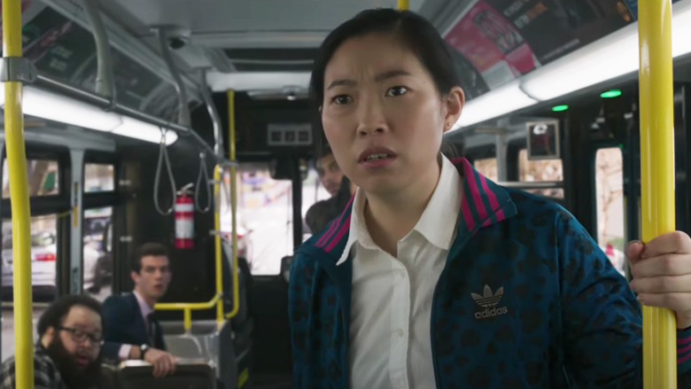 Awkwafina Katy Shang-Chi on the bus