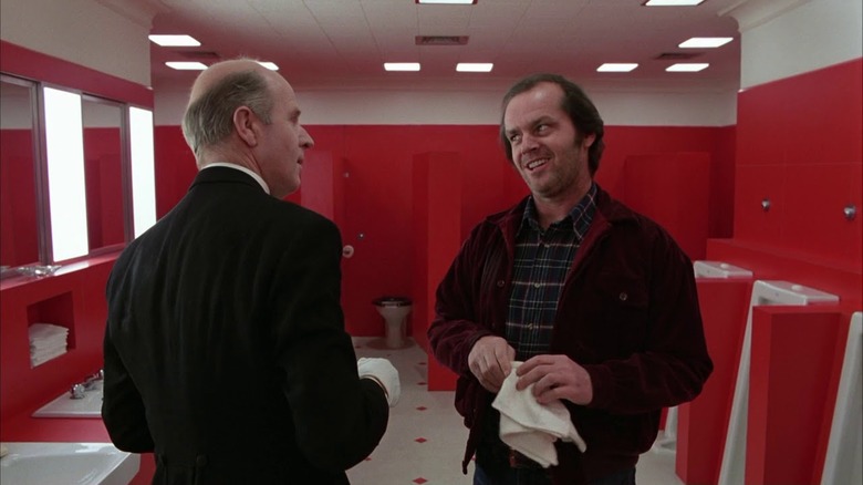 The Shining red bathroom