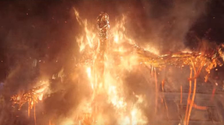 Molten Man-esque elemental villain in Spider-Man: Far From Home