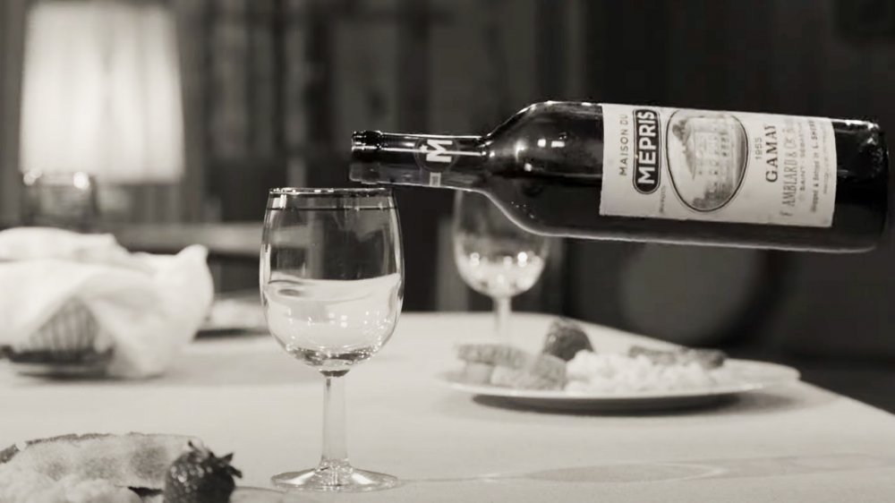 A floating bottle of wine in the trailer for WandaVision