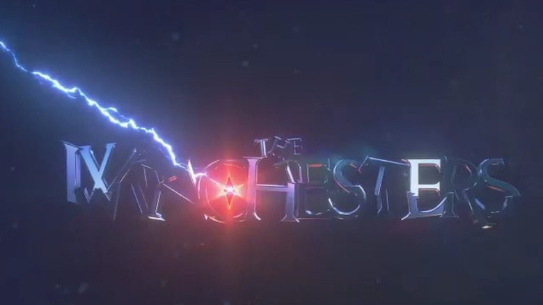 The Winchesters title card with lightning