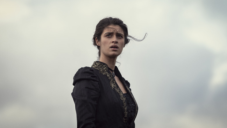 Anya Chalotra looks shocked as Yennefer in The Witcher