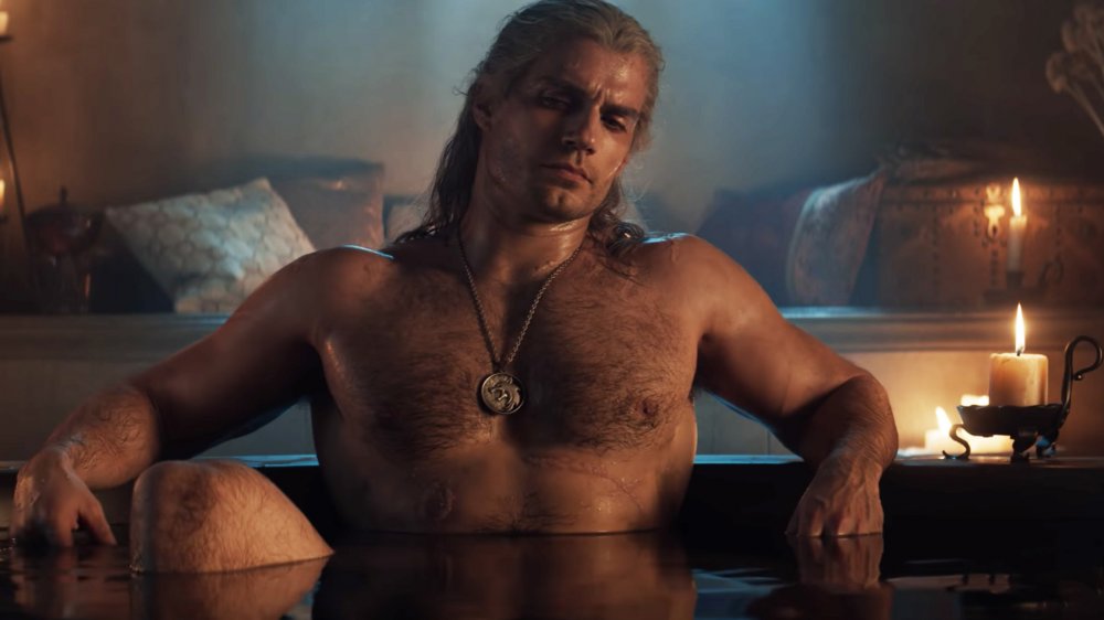 Henry Cavill Geralt The Witcher bathtub