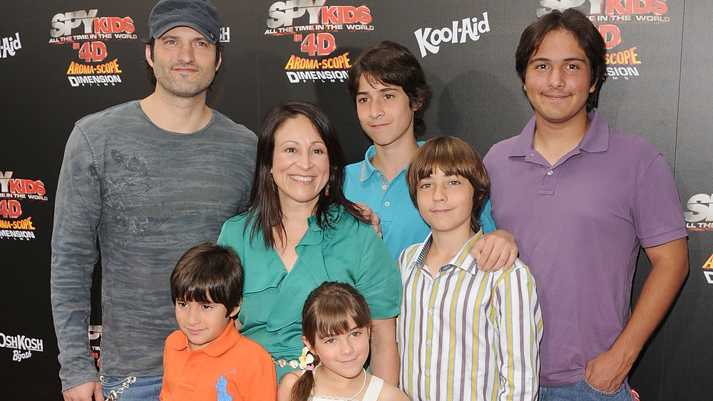 Robert Rodriguez and his family back in 2011