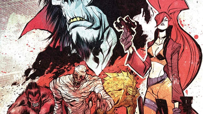 Morbius, Elsa, Werewolf by Night, and other monsters in Marvel Comics