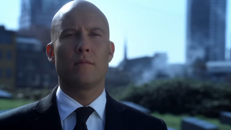 Lex Luthor staring ahead