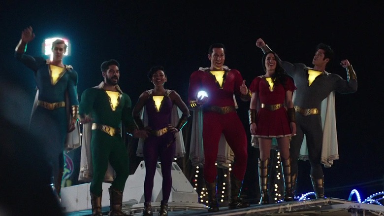 The Shazam family victorious