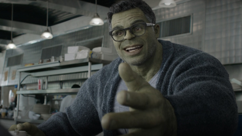 Bruce Banner and the Hulk, combined, in "Avengers: Endgame"