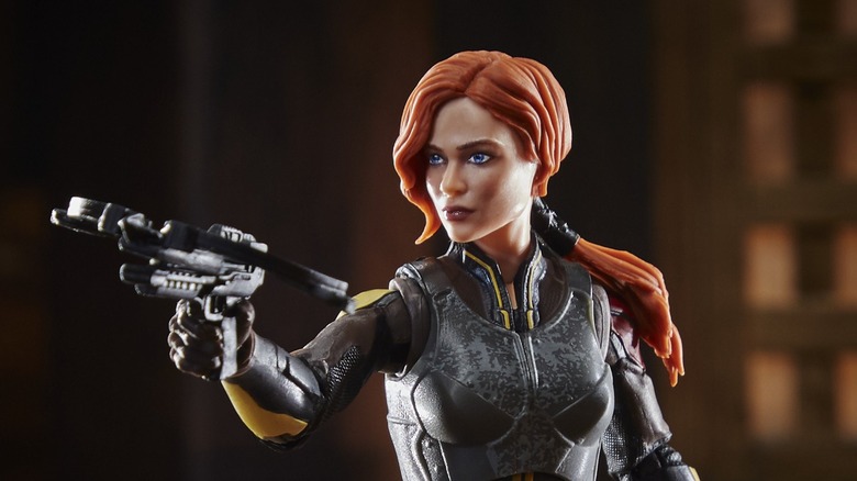 Samara Weaving's "Snake Eyes" Scarlett action figure