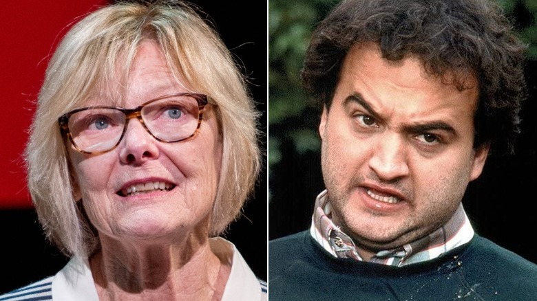 Jane Curtin and John Belushi