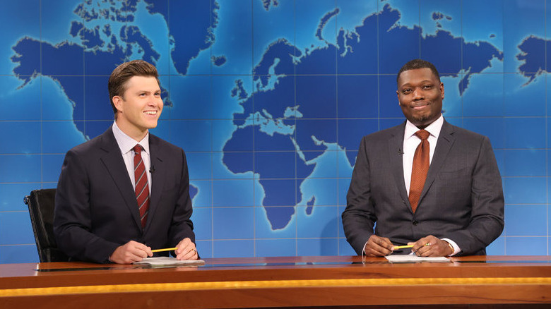 Colin Jost and Michael Che hosting Weekend Update