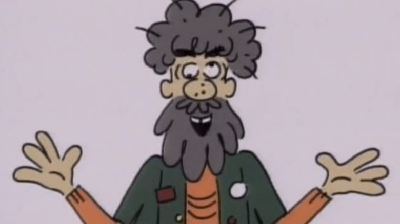 A cartoon man on "TV Funhouse"