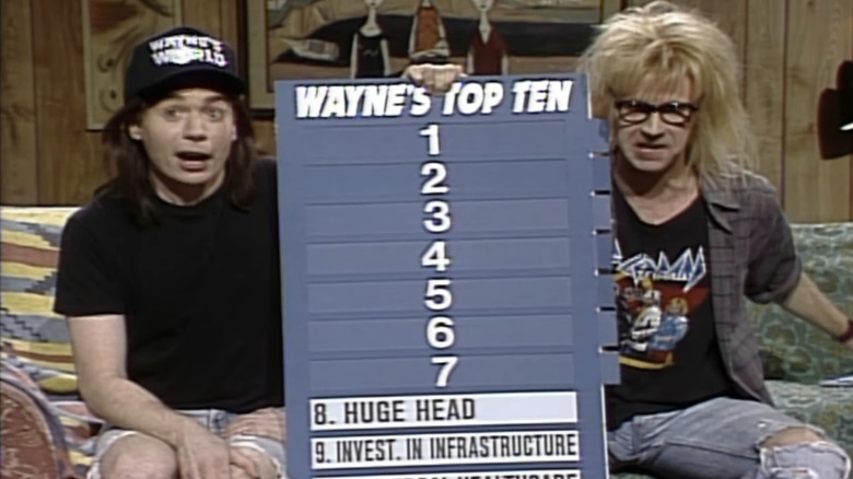 Mike Myers and Dana Carvey as Wayne and Garth