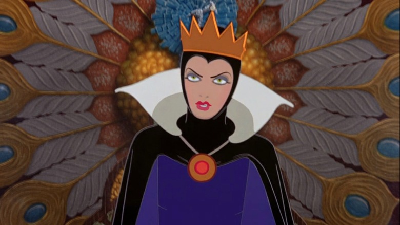 The Evil Queen talks to the Magic Mirror