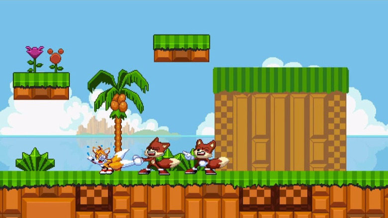 Tails being attacked