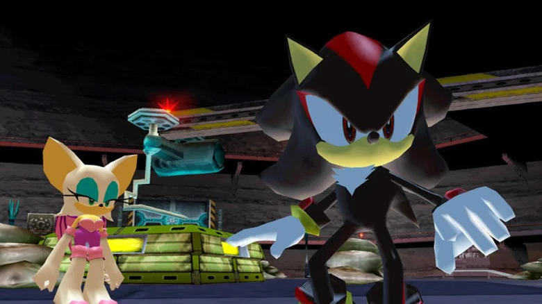 shadow and rouge the bat standing