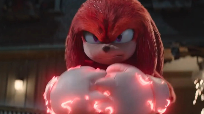 Knuckles in in "Sonic the Hedgehog 2"