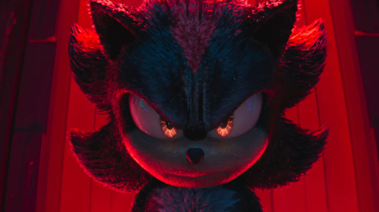 Shadow glaring angrily