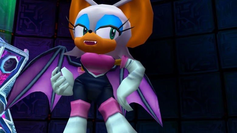 Rouge the Bat posing flirtatiously