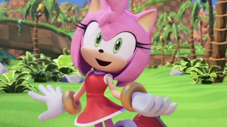 Amy Rose posing with a smile