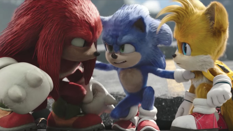 Sonic, Knuckles, and Tails make a plan