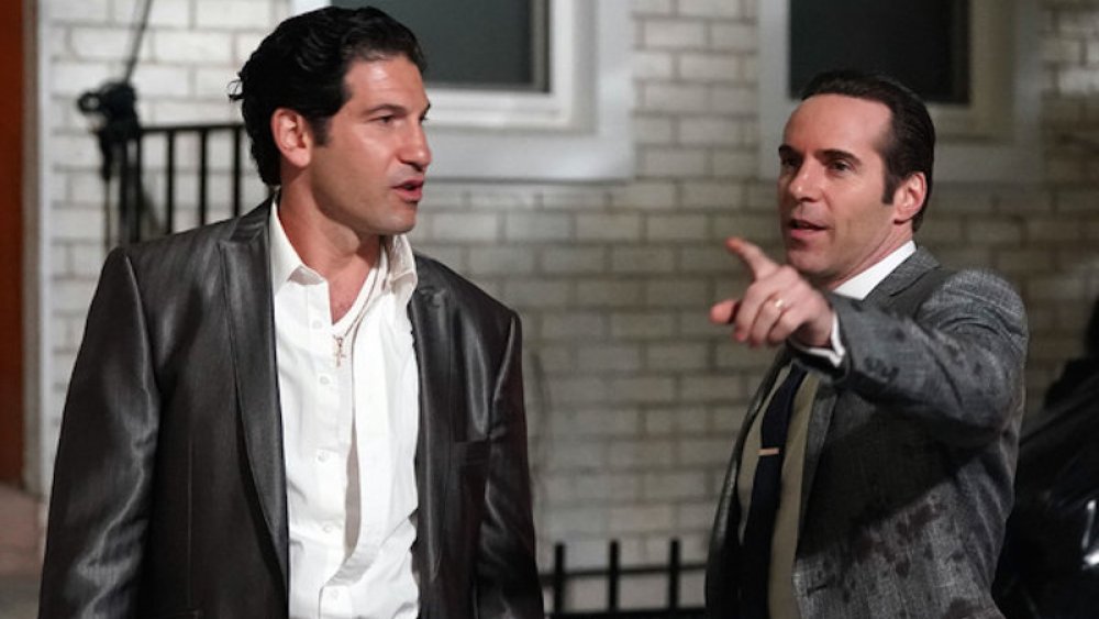 Alessandro Nivola and Jon Bernthal in The Many Saints of Newark