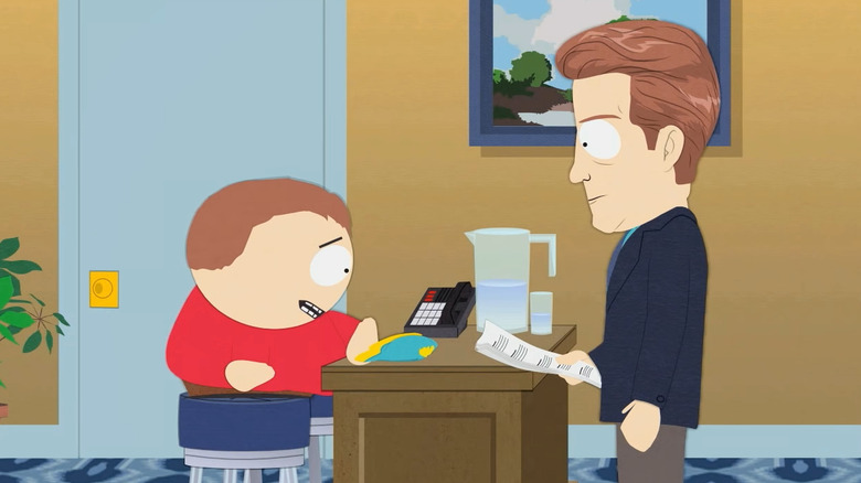 Cartman talking to Chris Hansen