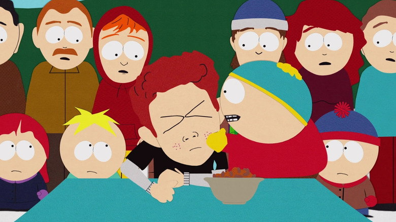 Cartman drinking Scott's tears