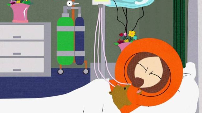 South Park's Kenny in hospital