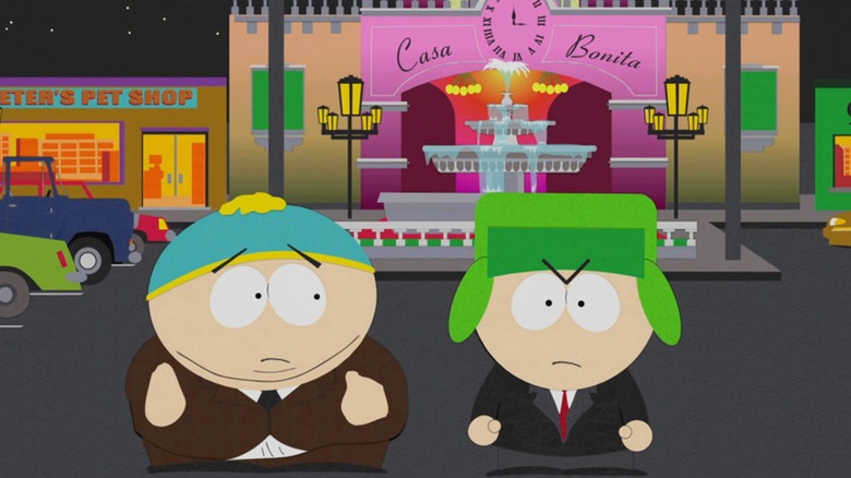 Kyle and Cartman at Casa Bonita