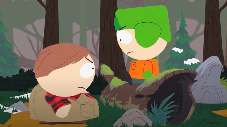 Cartman and Kyle arguing