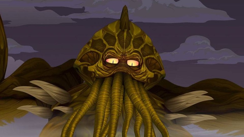 Cthulhu rising from the sea