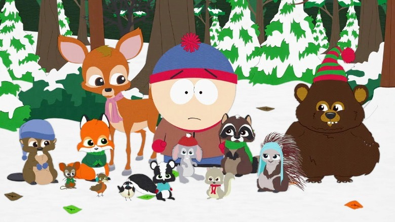 Stan with the woodland critters