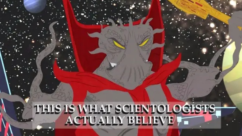 South Park's Xenu on a spaceship