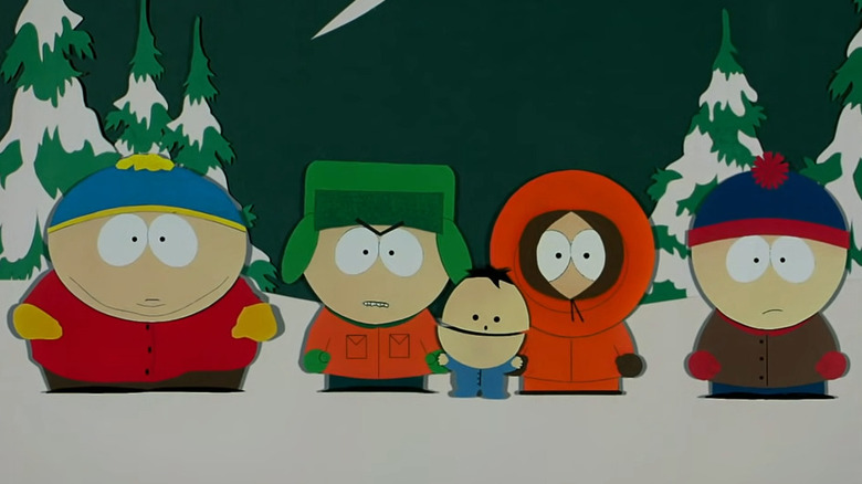 The South Park boys talking