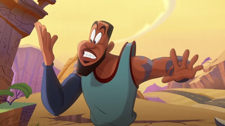 Cartoon LeBron James from "Space Jam: A New Legacy"